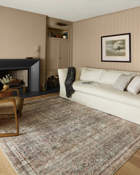 Chris Loves Julia x Loloi Jules JUL-09 Ink Terracotta Rug