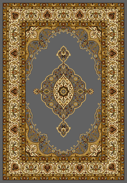 U.W. Affinity 750-01267 Pervana Blue/Grey Rug