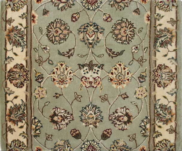 Nourison 2000 2114 Light Green Traditional Carpet Stair Runner