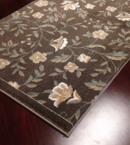 Pisa 6674 Brown Hallway and Stair Runner