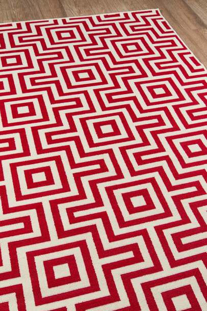 Momeni Baja BAJ10 Retro Red Rug