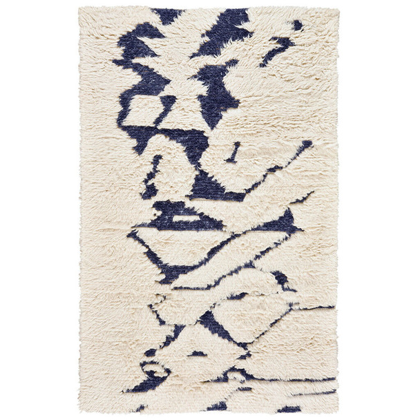 Capel Roamer 2100-640 Cream Dark Blue Rug