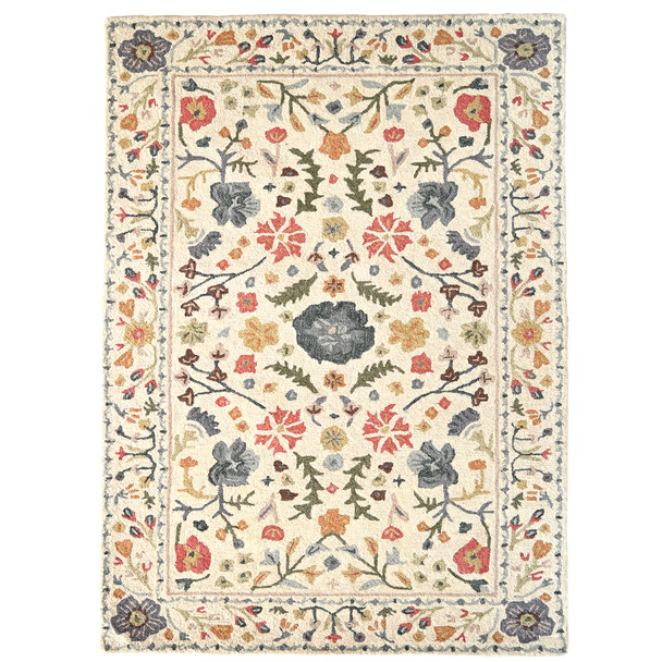 Capel Shakta-Provencal 2578-675 Cream Multi Rug