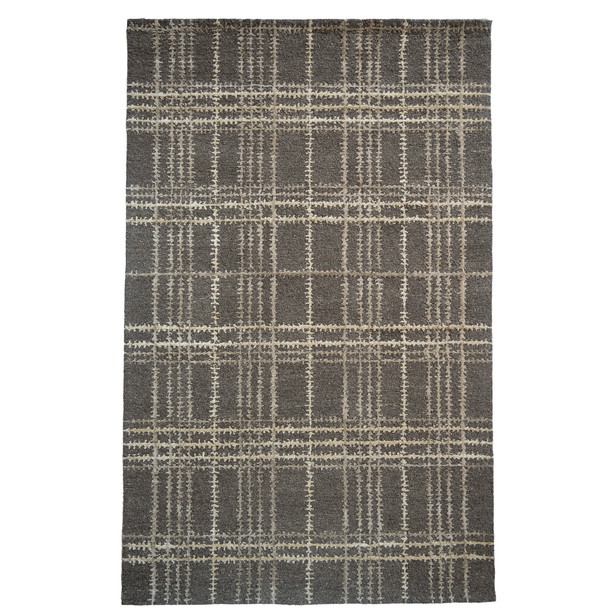 Capel Scottish Plaid 3100-380 Black Pepper Rug