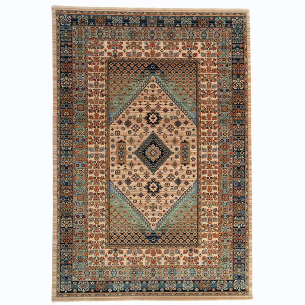 Capel Kindred-Heriz 3450-725 Sand Blue Rug