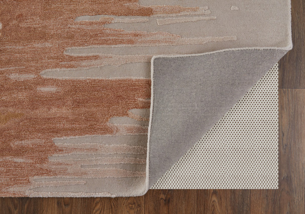 Feizy Anya 8883F Red Brown Orange Area Rug