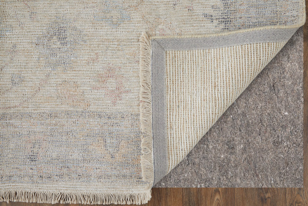 Feizy Caldwell 8976F Ivory Tan Blue Area Rug