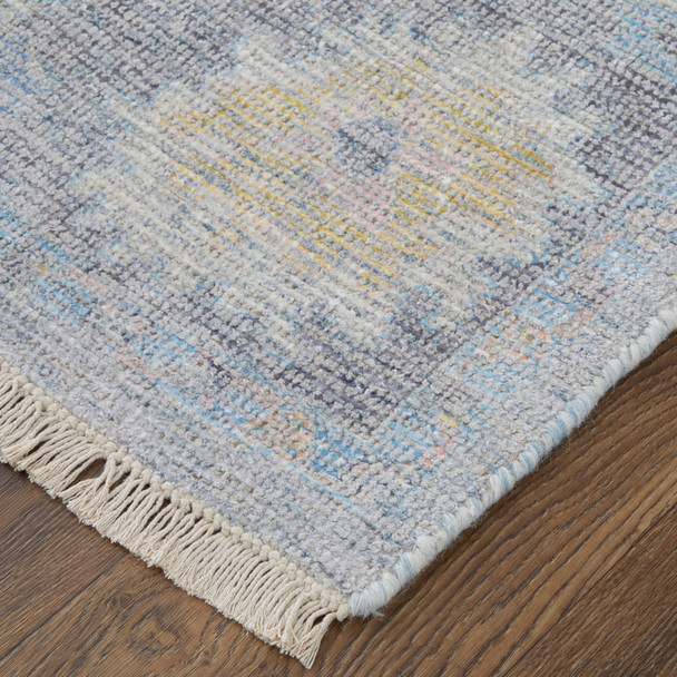 Feizy Caldwell 8979F Blue Yellow Orange Area Rug