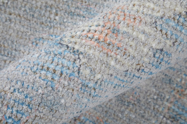 Feizy Caldwell 8979F Blue Yellow Orange Area Rug