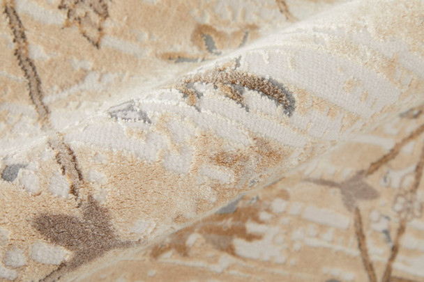 Feizy Celene 39KVF Tan Ivory Gray Area Rug