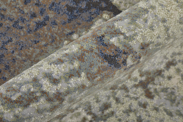 Feizy Clio 39LVF Taupe Brown Black Area Rug
