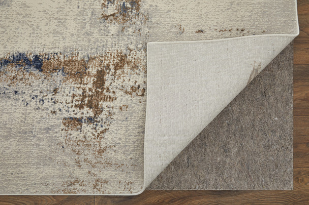 Feizy Clio 39LXF Ivory Blue Brown Area Rug