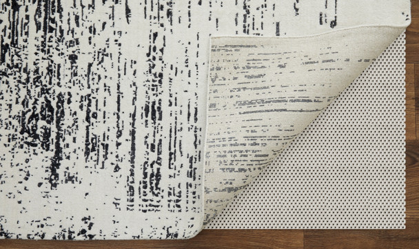 Feizy Coda 8928F Black White Area Rug