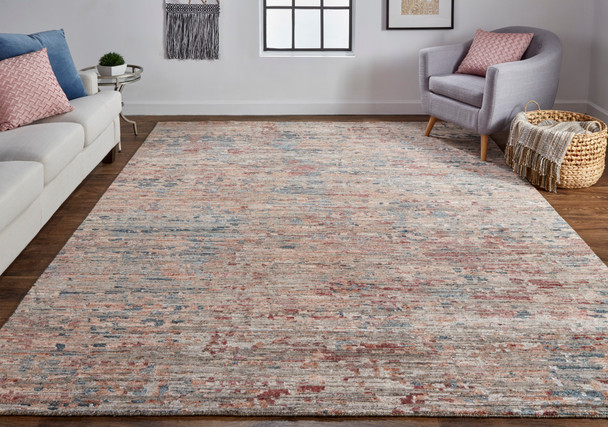 Feizy Conroe 6827F Red Blue Area Rug