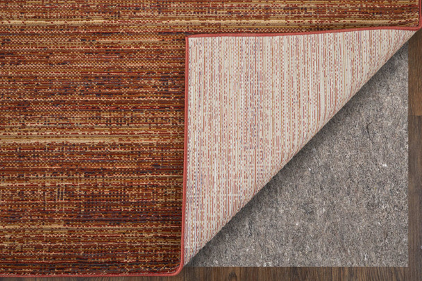 Feizy Deja 39PJF Brown Red Tan Area Rug