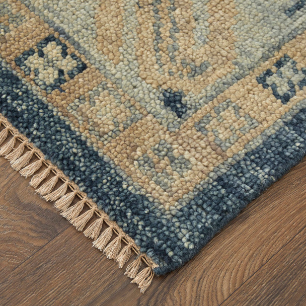 Feizy Fillmore 6943F Blue Ivory Area Rug