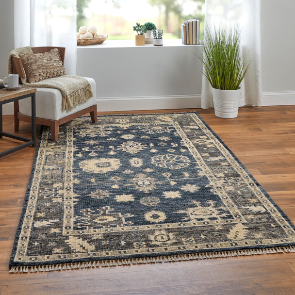 Feizy Fillmore 6954F Blue Gray Area Rug