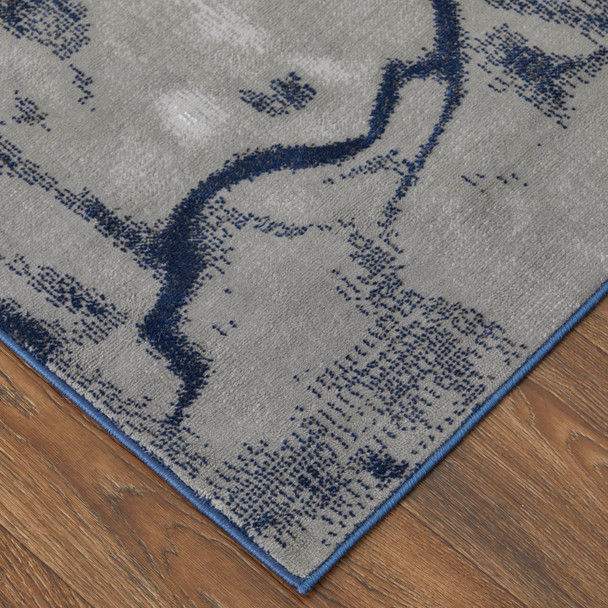 Feizy Gaspar 39KTF Blue Gray Ivory Area Rug