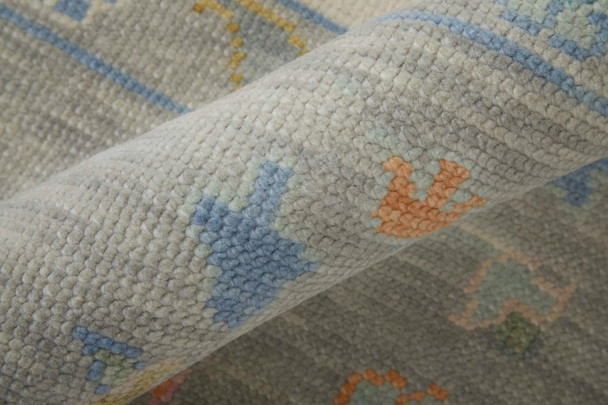 Feizy Karina 69G9F Ivory Orange Blue Area Rug