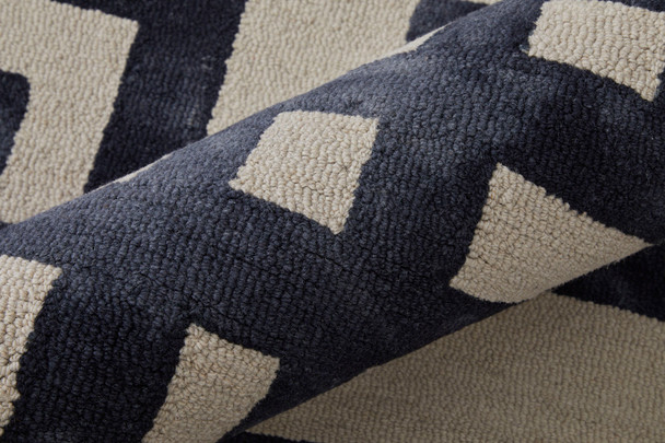 Feizy Lorrain 8568F Ivory Black Area Rug