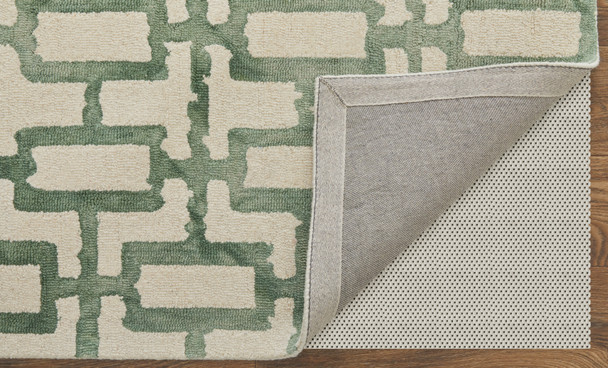Feizy Lorrain 8919F Ivory Green Area Rug