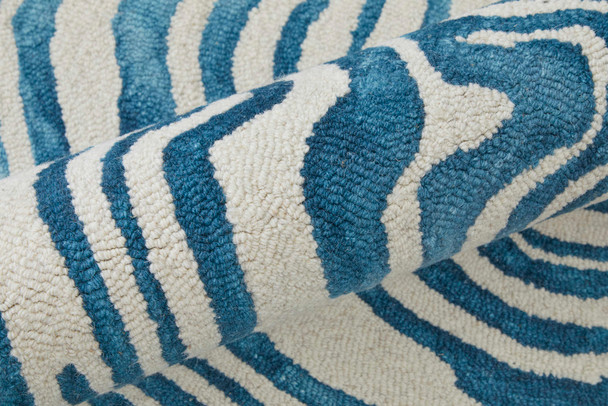Feizy Lorrain 8920F Blue Ivory Area Rug
