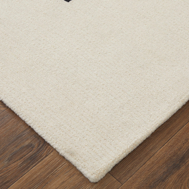 Feizy Maguire 8899F Ivory Gray Black Area Rug