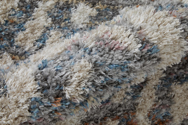 Feizy Mynka 39IAF Ivory Gray Taupe Area Rug
