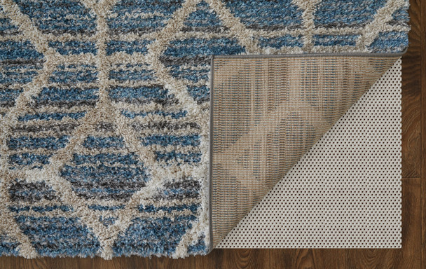 Feizy Mynka 39ICF Blue Ivory Area Rug