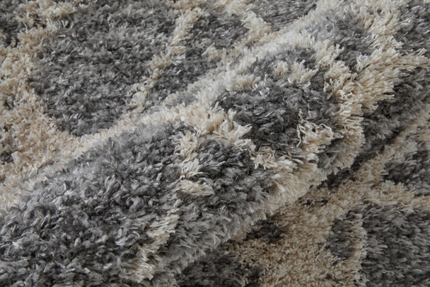 Feizy Mynka 39IDF Gray Ivory Area Rug