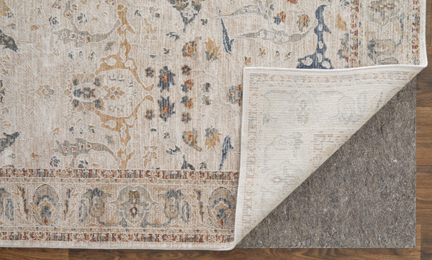Feizy Pasha 39M4F Ivory Blue Red Area Rug