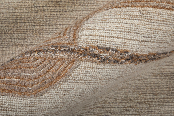 Feizy Pollock 8954F Ivory Brown Tan Area Rug