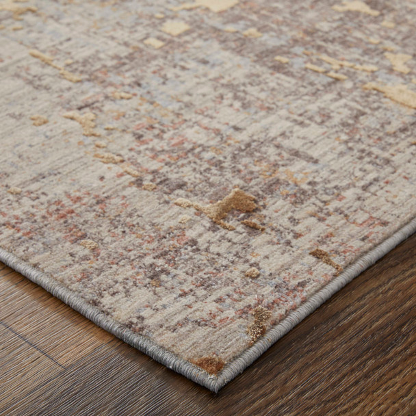 Feizy Pryor 39NEF Brown Taupe Tan Area Rug