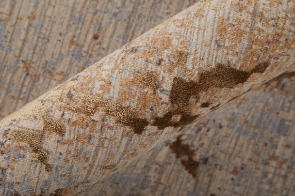 Feizy Pryor 39NEF Brown Taupe Tan Area Rug