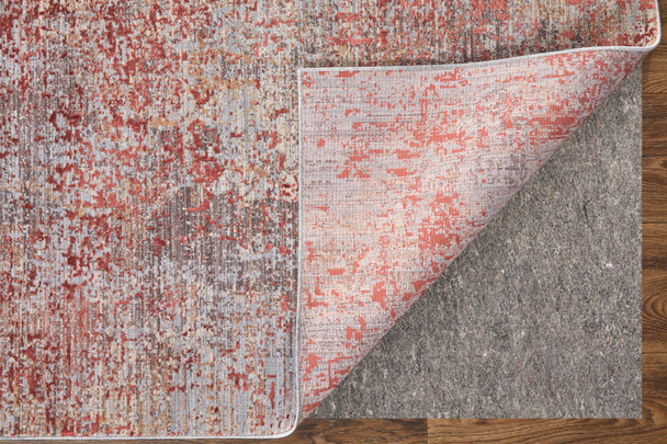Feizy Pryor 39NGF Red Gray Blue Area Rug