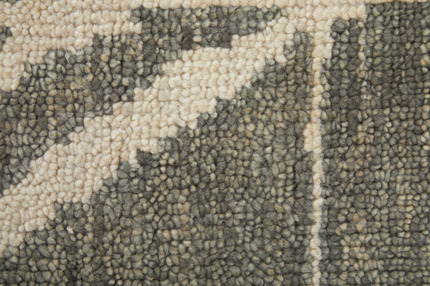 Feizy Sutton T6003 Taupe Ivory Area Rug