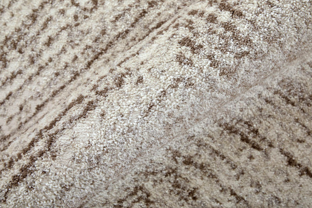 Feizy Vancouver 39NPF Ivory Tan Brown Area Rug