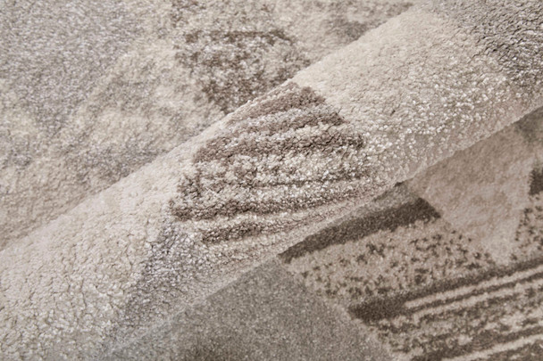 Feizy Vancouver 39NRF Tan Brown Ivory Area Rug