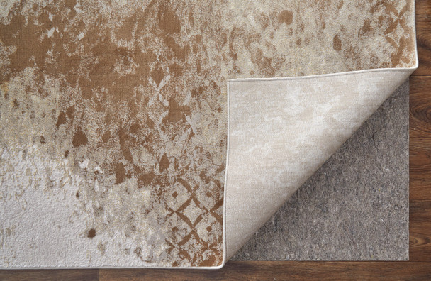 Feizy Waldor 39NCF Brown Tan Ivory Area Rug