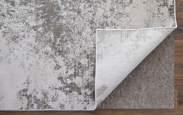 Feizy Waldor 39NDF Gray Silver Taupe Area Rug