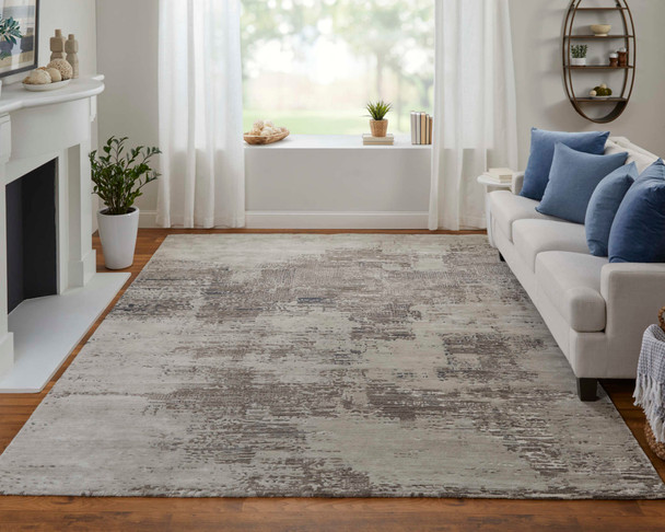 Feizy Zarah 8917F Brown Tan Black Area Rug