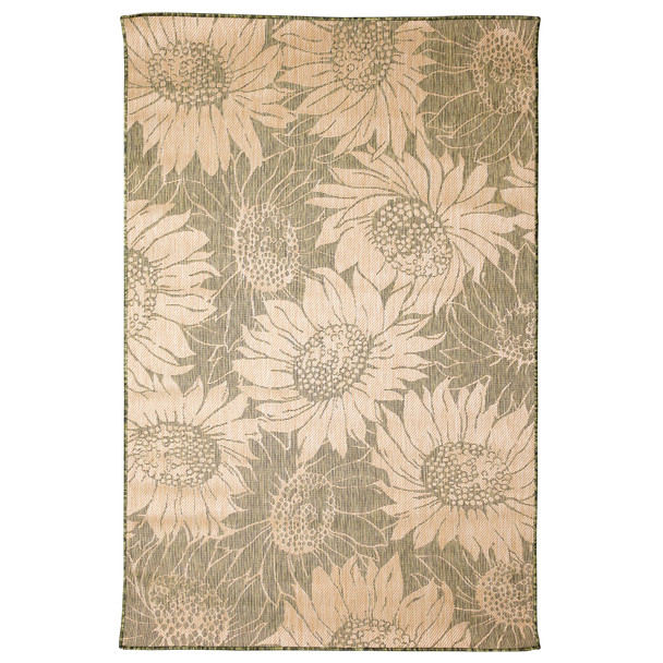 TransOcean Carmel 8483 06 Sunflower Field Green Rug
