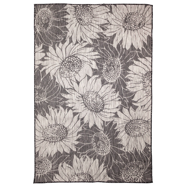 TransOcean Carmel 8483 48 Sunflower Field Black Rug