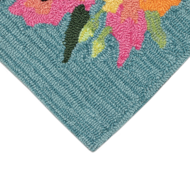 TransOcean Frontporch 4434 03 Bike Ride Blue Rug