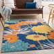 Nourison Home Allur ALR06 Navy Multicolor Rug