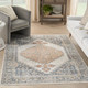 Nourison Home Astra Machine Washable ASW11 Grey Gold Rug