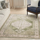 Nourison Home Astra Machine Washable ASW11 Ivory Green Rug