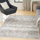 Nourison Home Astra Machine Washable ASW12 Silver Grey Rug