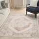 Nourison Home Astra Machine Washable ASW13 Ivory Blue Rug