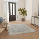 Nourison Home Astra Machine Washable ASW16 Teal Beige Rug